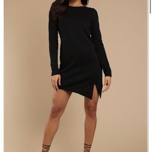 Tobi Black Sweatshirt Dress